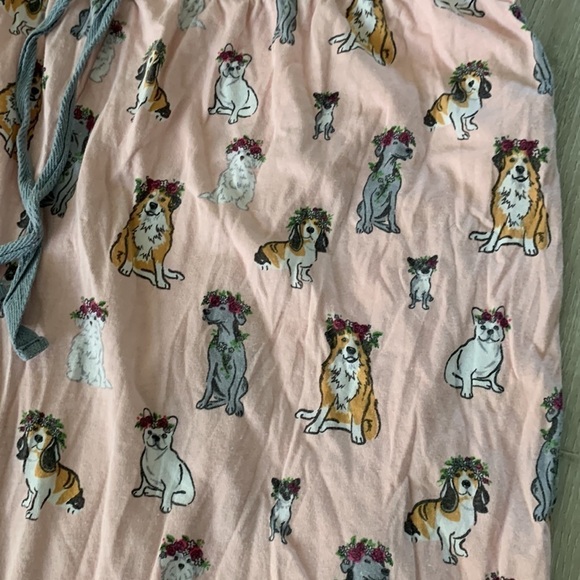 P.J. Salvage pajama pants dogs lovers print size‎ large pink gray comfy soft - Picture 6 of 9